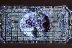 07-06 Centro Cultural America Stained Glass Image On Ceiling Salta Plaza 9 de Julio.jpg